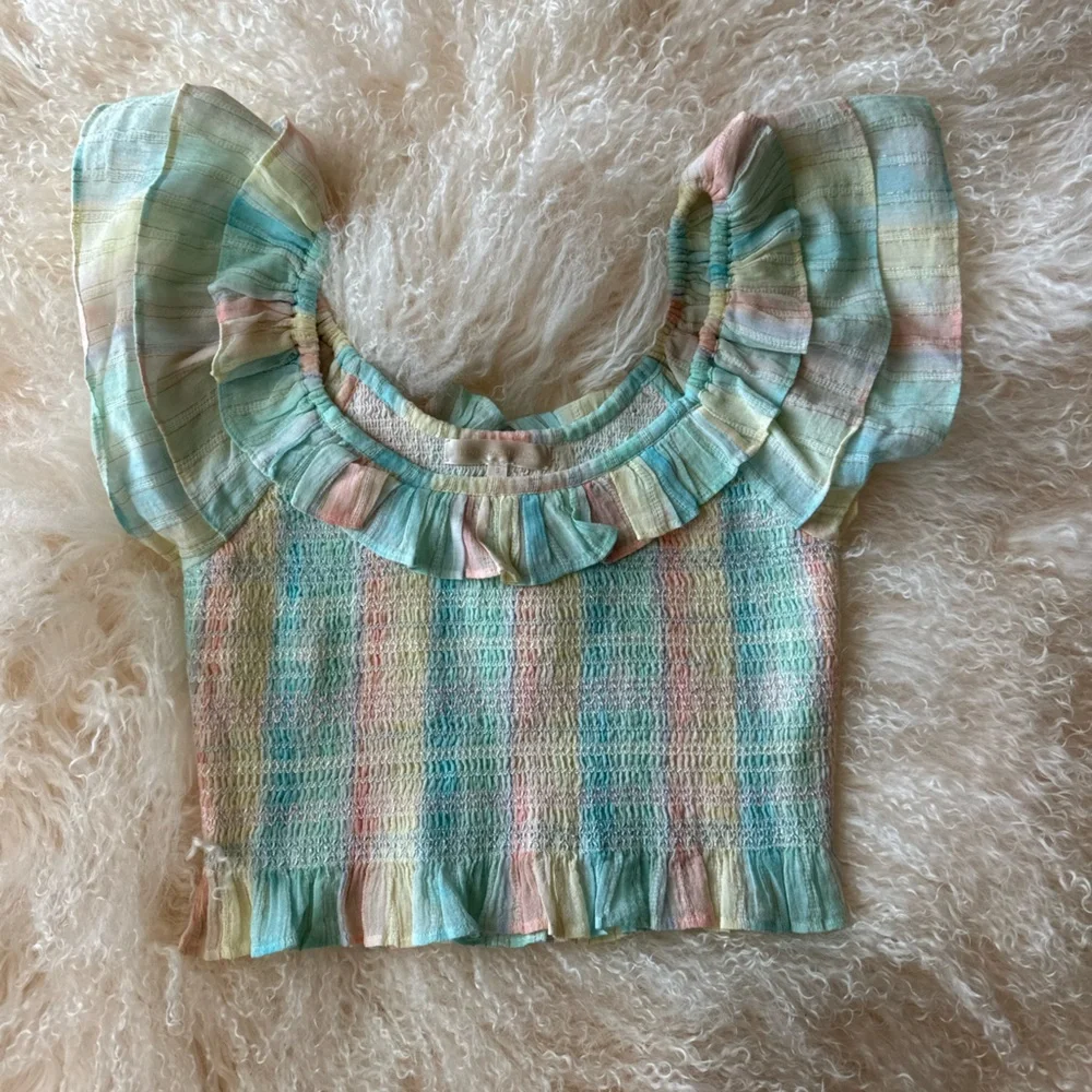 LoveShackFancy- Camilla top- Multi Horizon - Picture 4 of 5